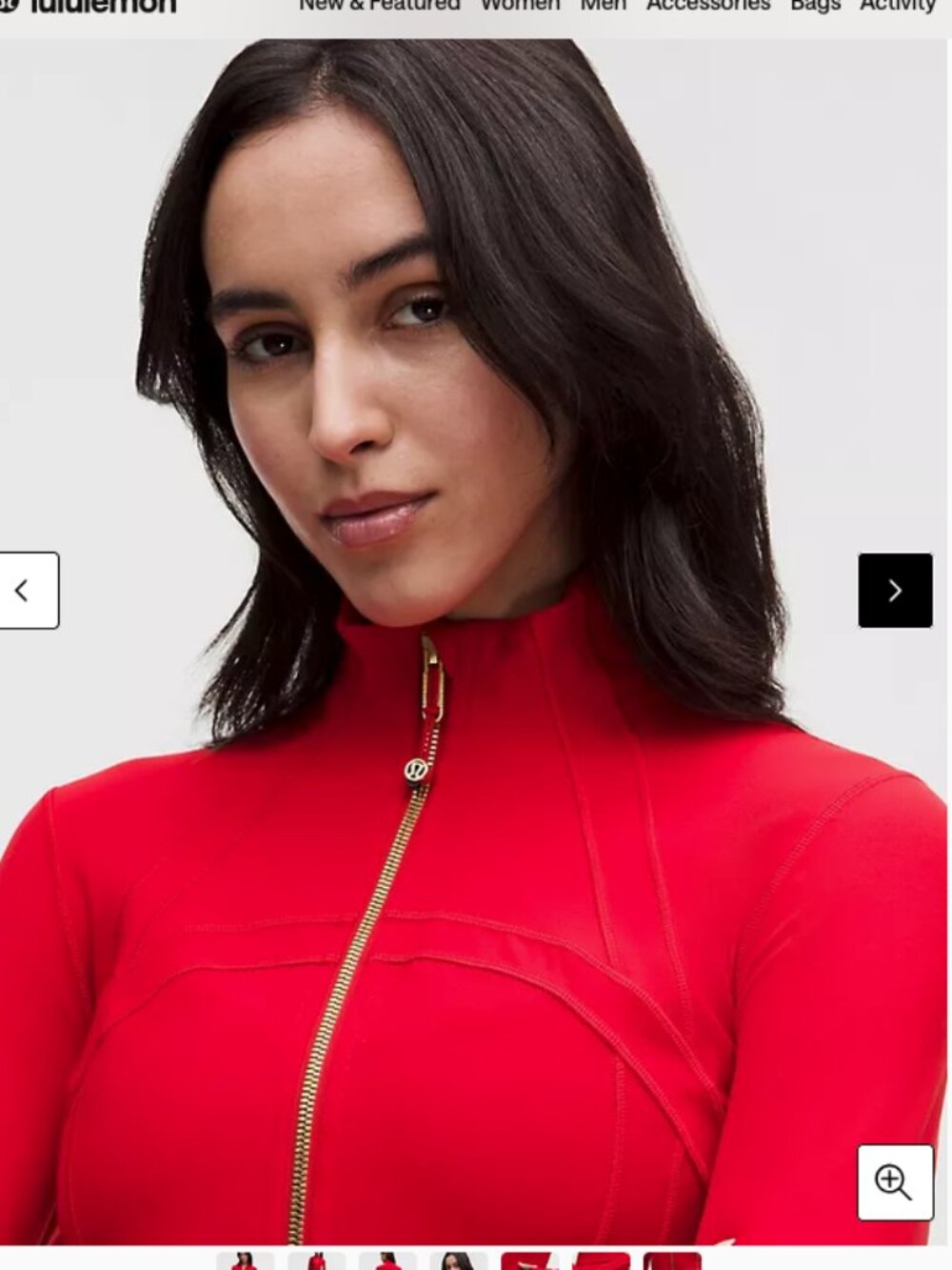 Lululemon Lunar New Year Define Cropped Jacket *Nulu Oxford Red Size 6 - Picture 2 of 9